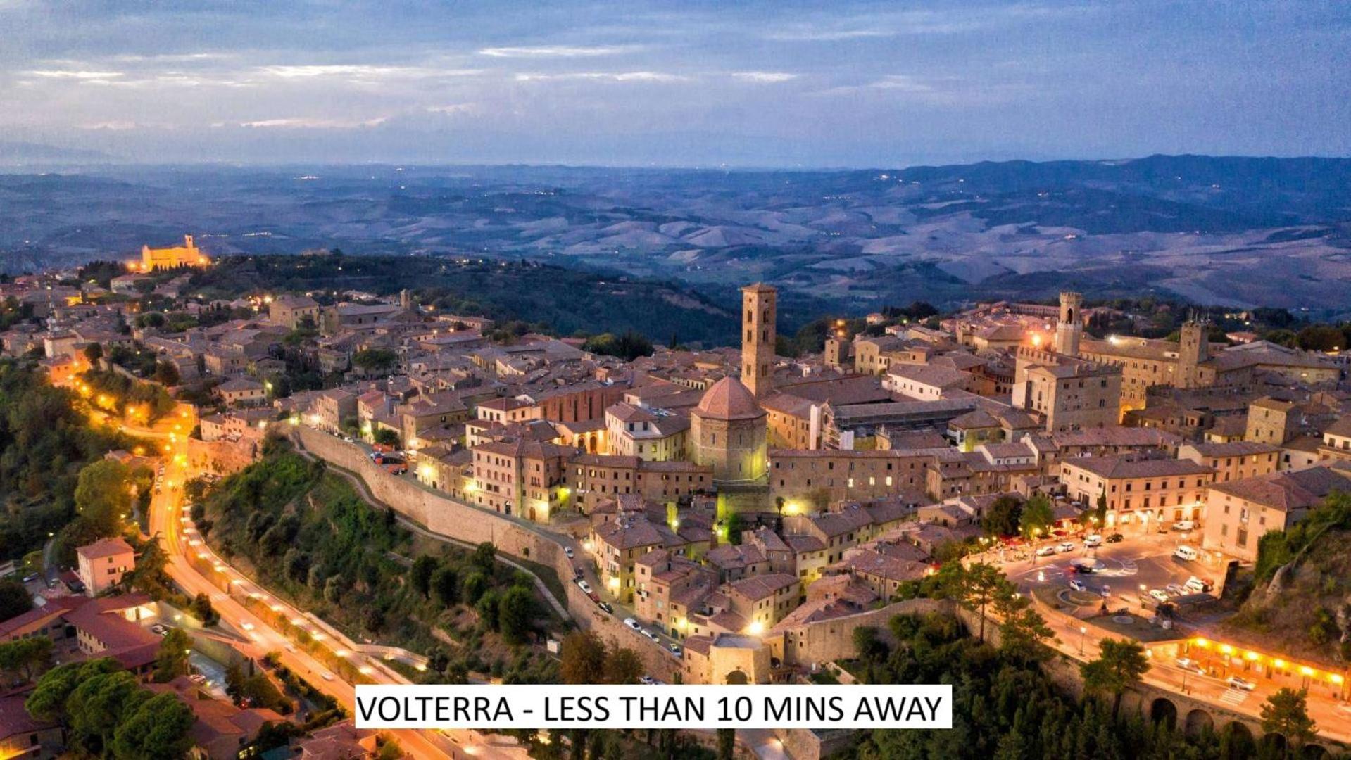 Lacollinatuscany Between San Gimignano And Volterra Bagian luar foto