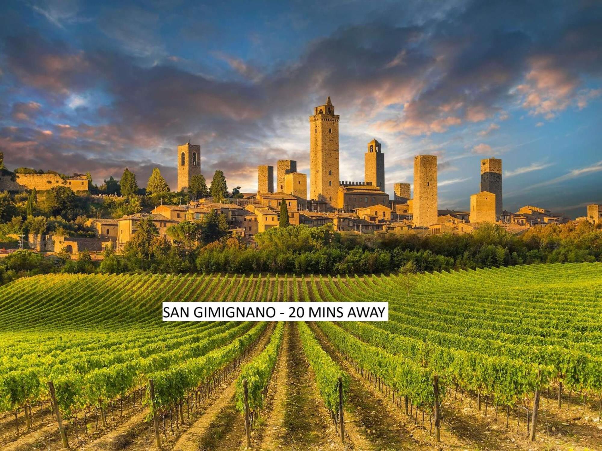 Lacollinatuscany Between San Gimignano And Volterra Bagian luar foto